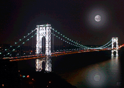 Cityscapes: George Washington Bridge, Lighted 