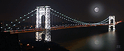 Cityscapes: George Washington Bridge, Lighted  Panorama